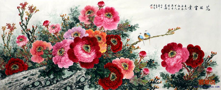 徐梦龙·小八尺花鸟牡丹2-2.jpg