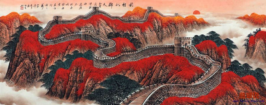 陈炳奎小六尺泰山长城山水8-2.jpg