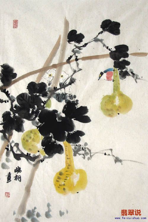 郭晓柯·四尺三开花鸟25-2.jpg